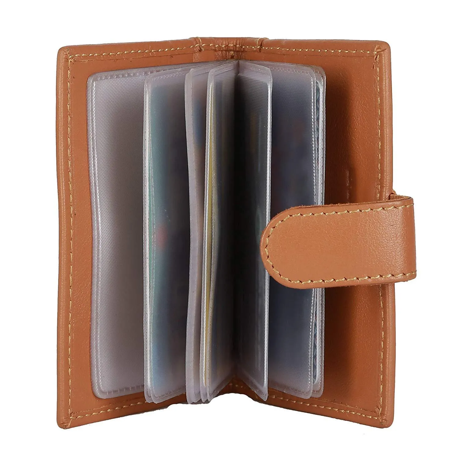 WildHorn Genuine Leather Brown Credit Card Holder