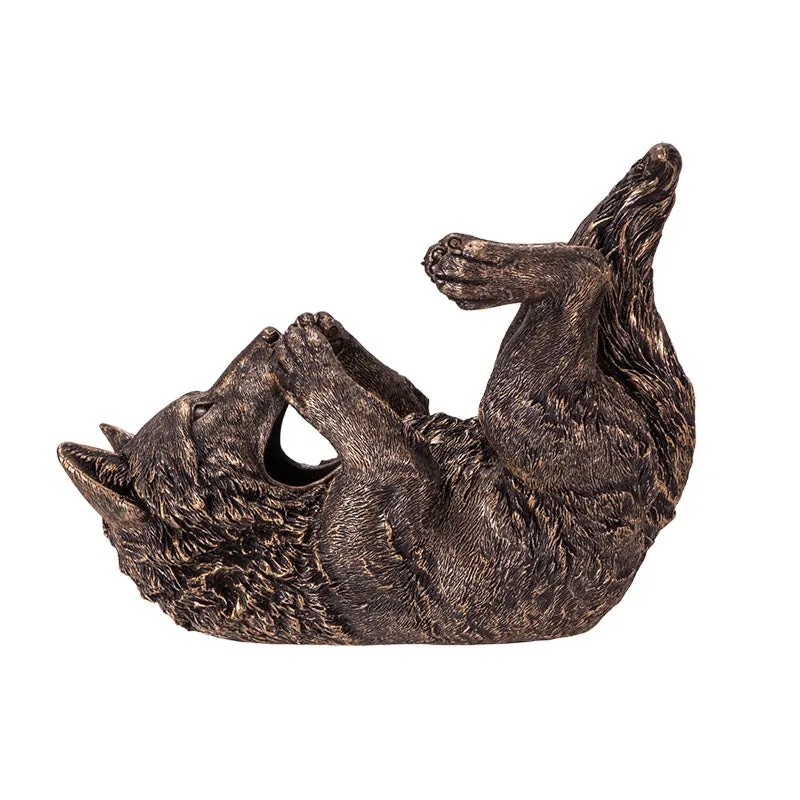 WOLF WINE BOTTLE HOLDER C/8