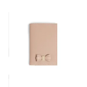 Women Artaa-Bow Detail Passport Holder - Dusky Pink